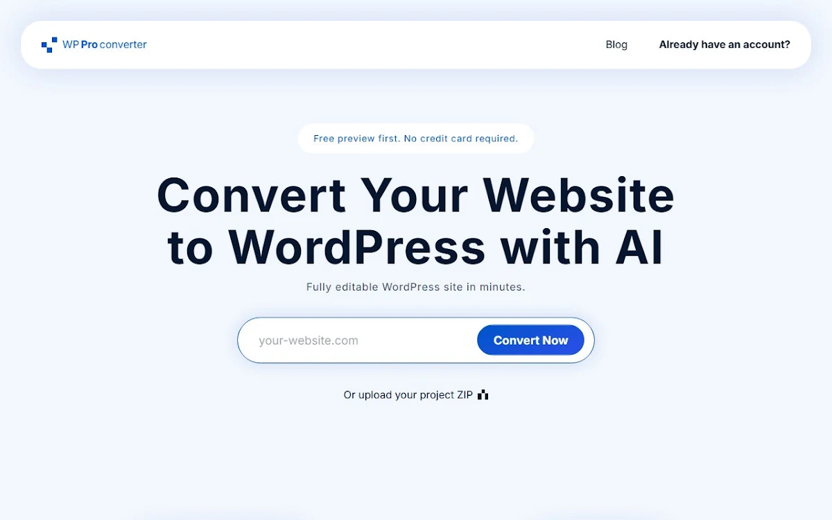 Captura de Wordpress Pro Converter