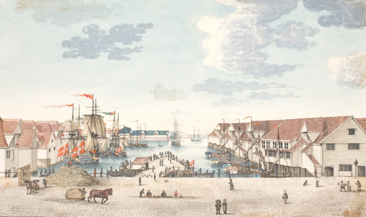 Brygge i Bergen 1712  1812