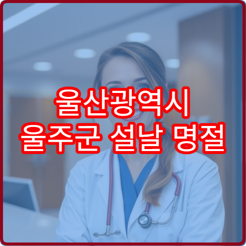 울산광역시 울주군 설날 명절 응급의료센터 24시간 진료 병원