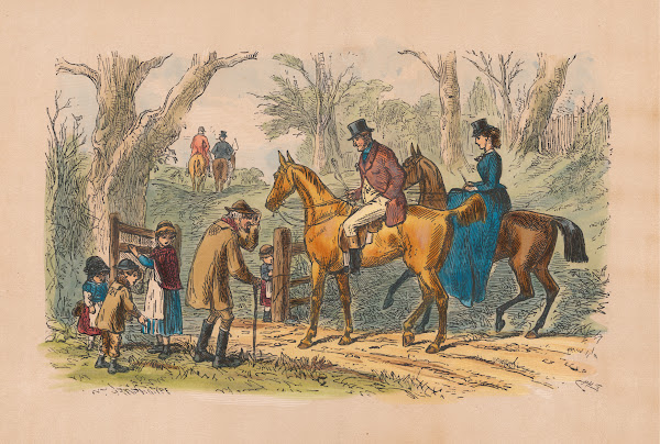 Fox Hunting Sketches No 12 The Squires Christmas Tip
