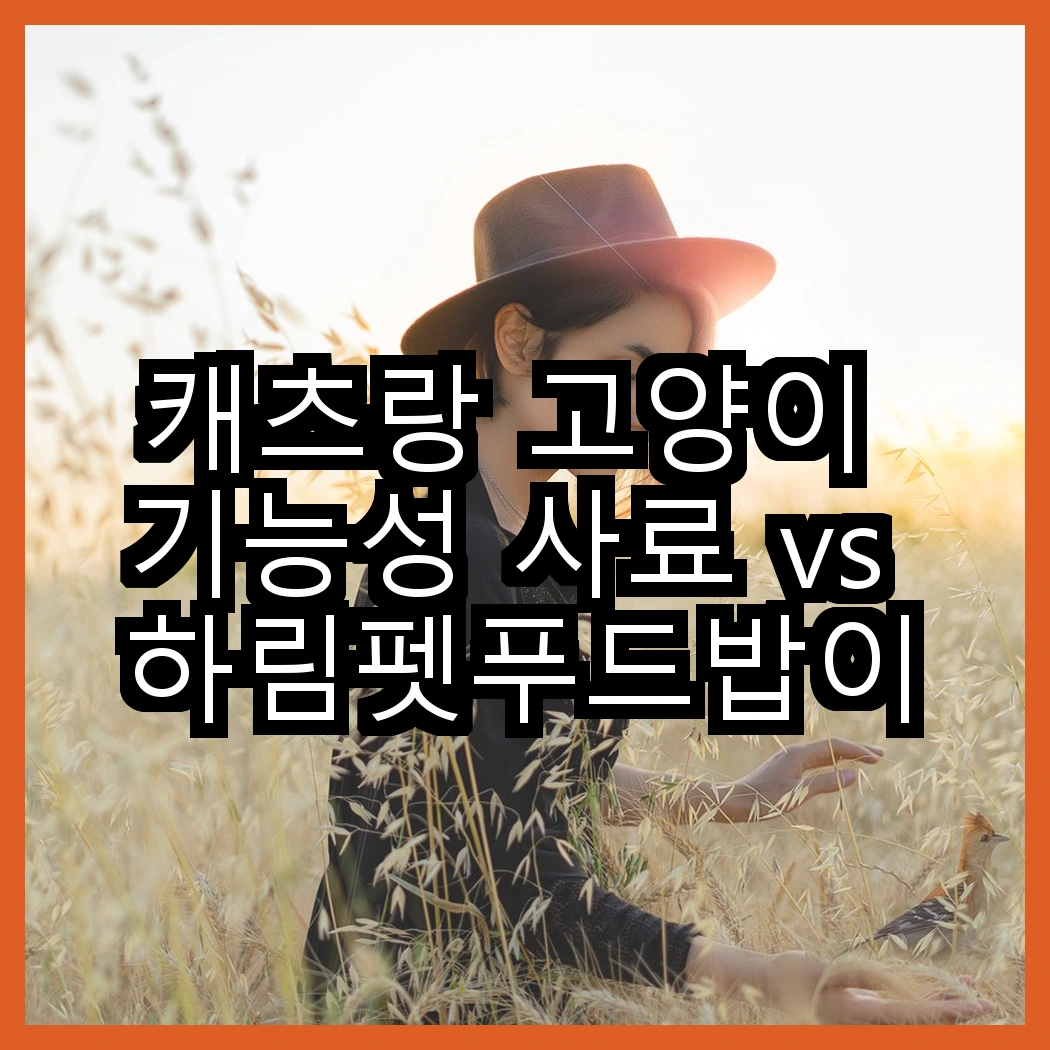 캐츠랑 고양이 기능성 사료 vs 하림펫푸드밥이보약, 어떤 차이가 있을까요? 썸네일