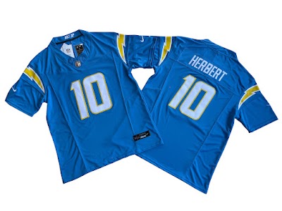 Men's Los Angeles Chargers Justin Herbert Nike Powder Blue Vapor F.U.S.E. Limited Jersey.jpeg