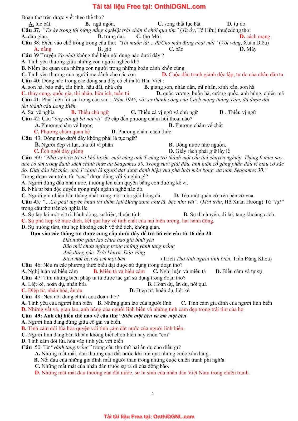 39 Đề ôn HSA - ĐỊnh tính