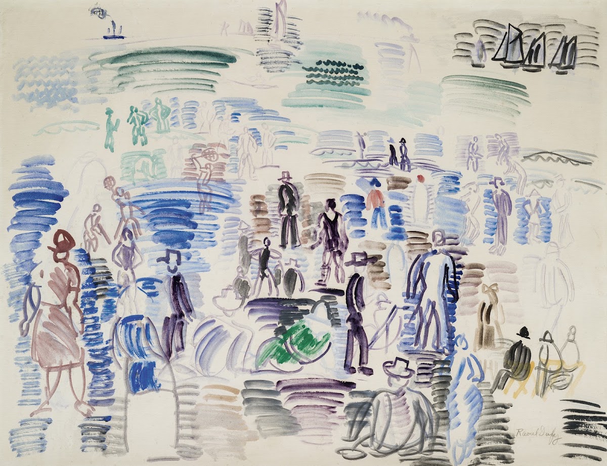 Personnages sur la plage 1924