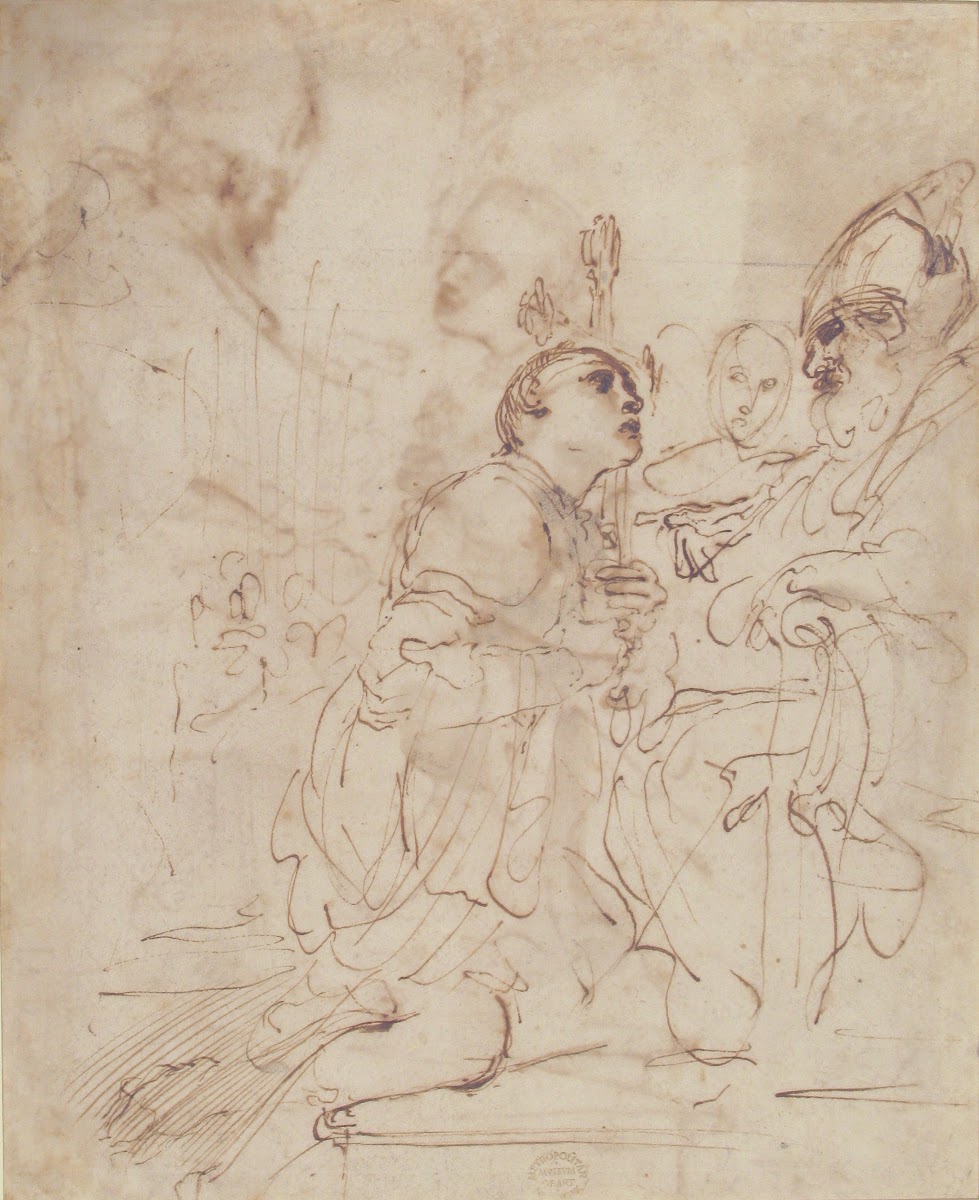 Youth Kneeling before a Prelate ca 1620