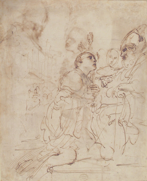 Youth Kneeling before a Prelate ca 1620