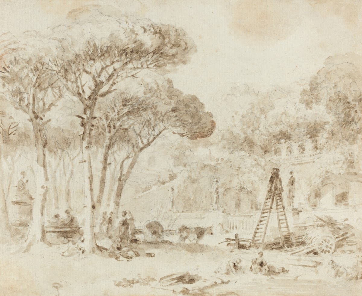 Gardens of an Italian Villa Villa Medici 1773 1774