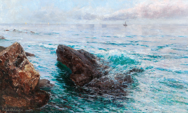 Coastline with Boats c 1917 1920