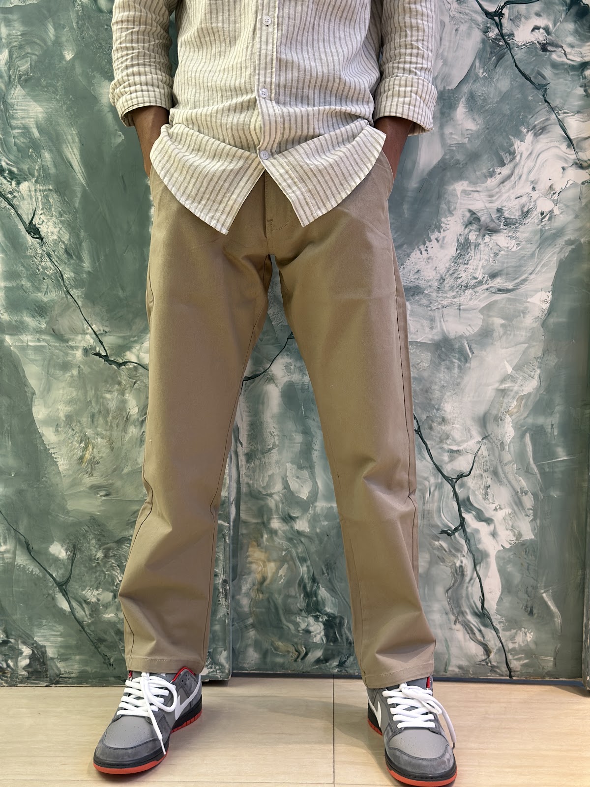 Relax Gaberdine Pant Khaki