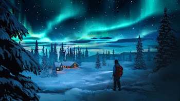 Winter Night Wallpaper