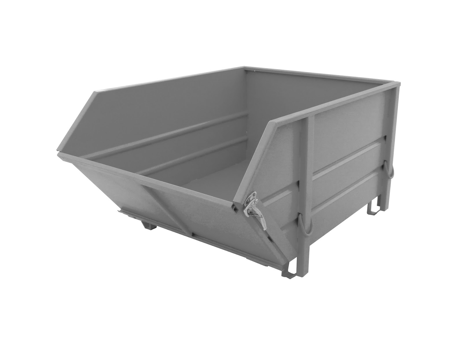 Bouwstofcontainer BBK 100, gelakt, Muisgrijs
