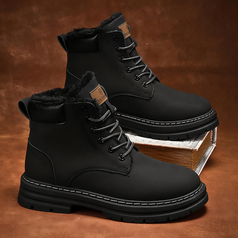 Insulated Men's Winter Boots, Mid-Calf, Warm