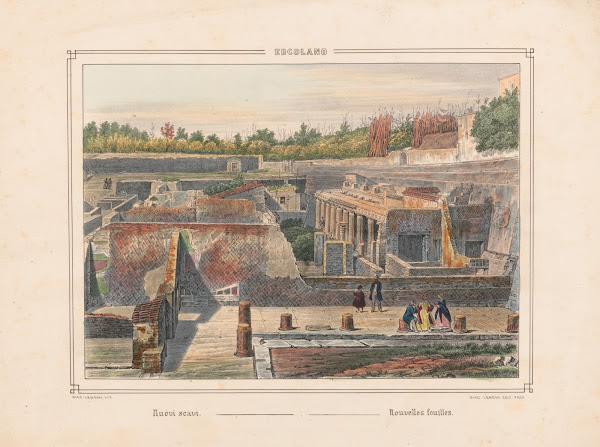 Ercolano Nuovi scavi Nouvelles fouilles 1840 1870