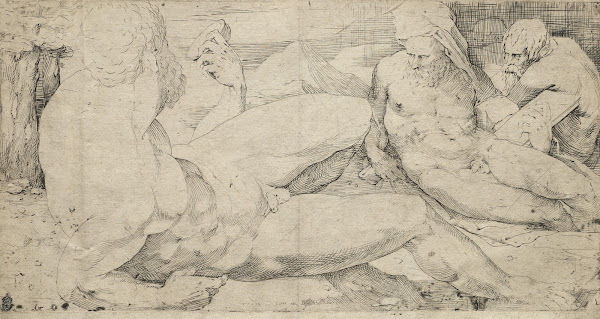 Three Male Nudes second quarter 1500s