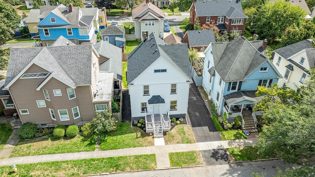 Drone view of a Western New York property