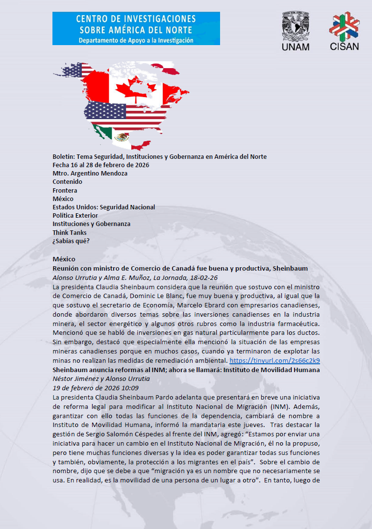 Portada del boletín