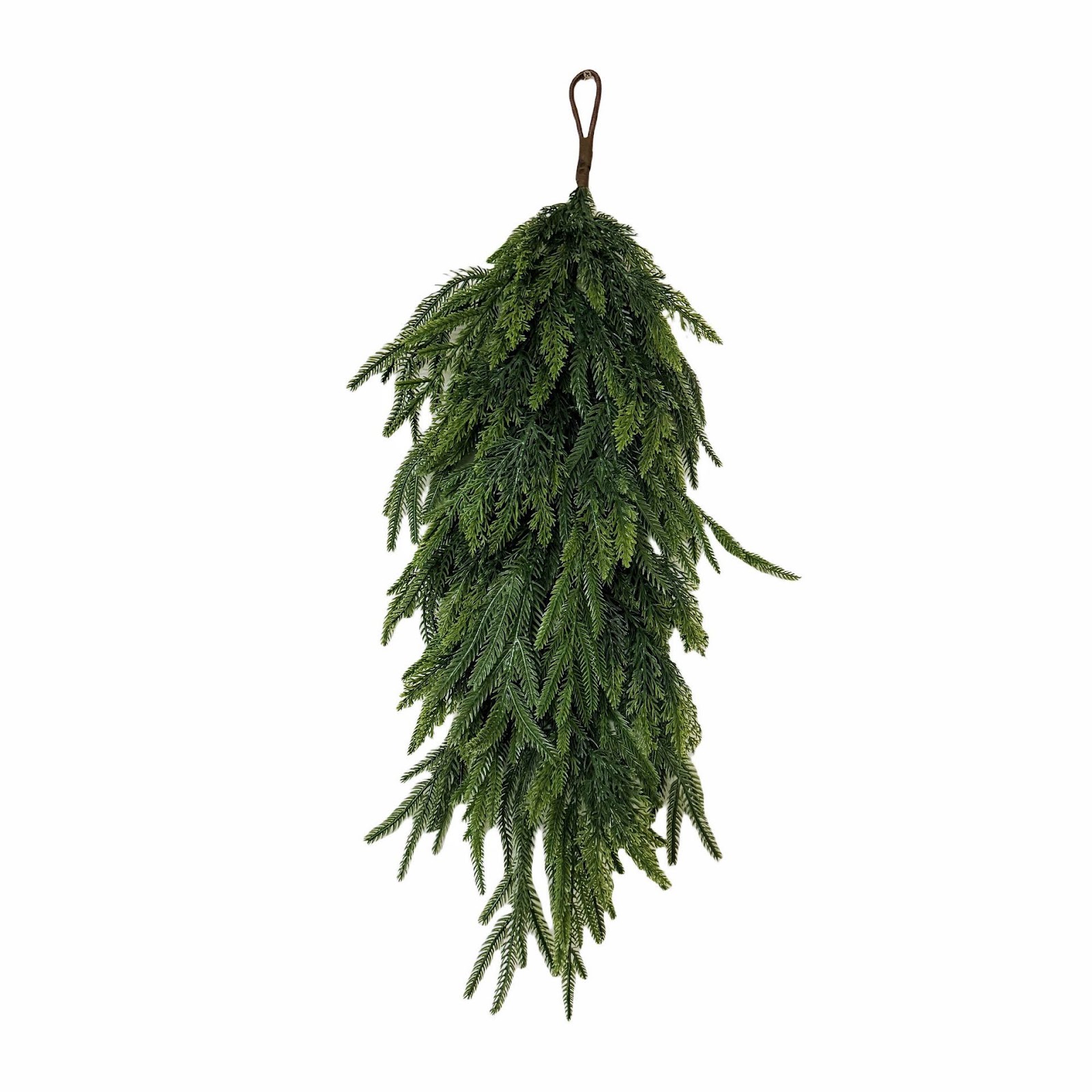 Dekorativer Weihnachtskranz im Landhausstil