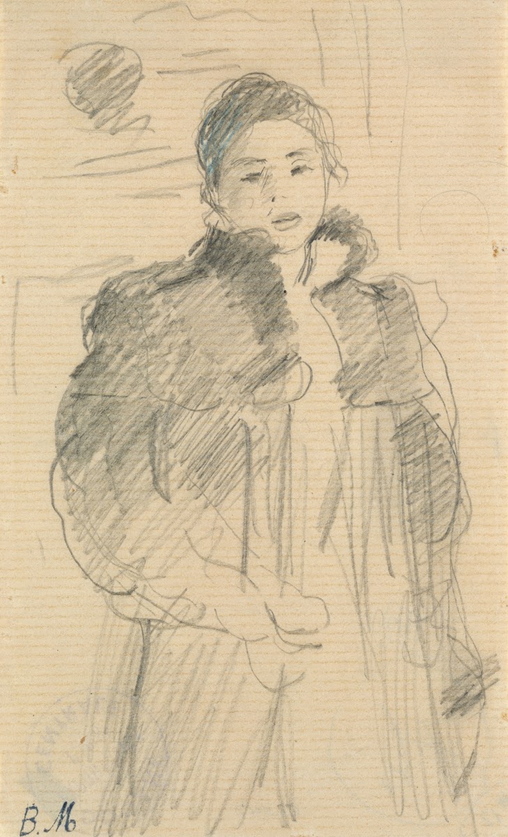Study for Young Girl in a Green Coat ca 1894