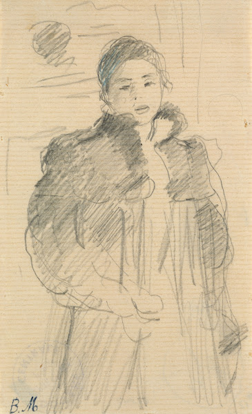 Study for Young Girl in a Green Coat ca 1894