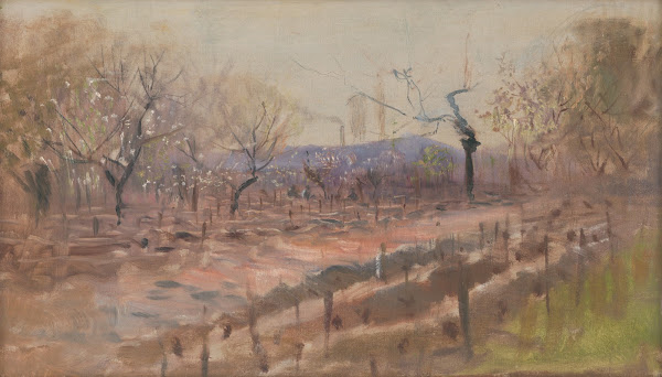 Spring landscape Spring in an orchard 1889 1897