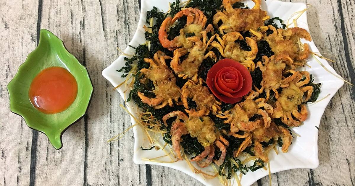 🦀🦀 Cua đồng chiên lá lốt