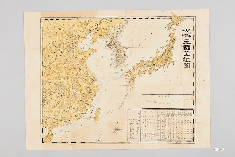 1894년_大日本支那朝鮮三國全地圖