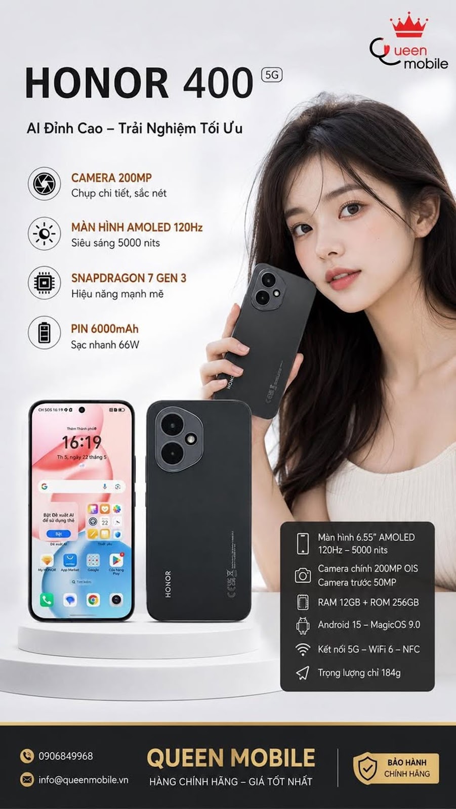 400 5G 

#Honor4005G #Honor400 #HonorVietnam #Snapdragon7Gen3 #MagicOS9 #AIPhon...