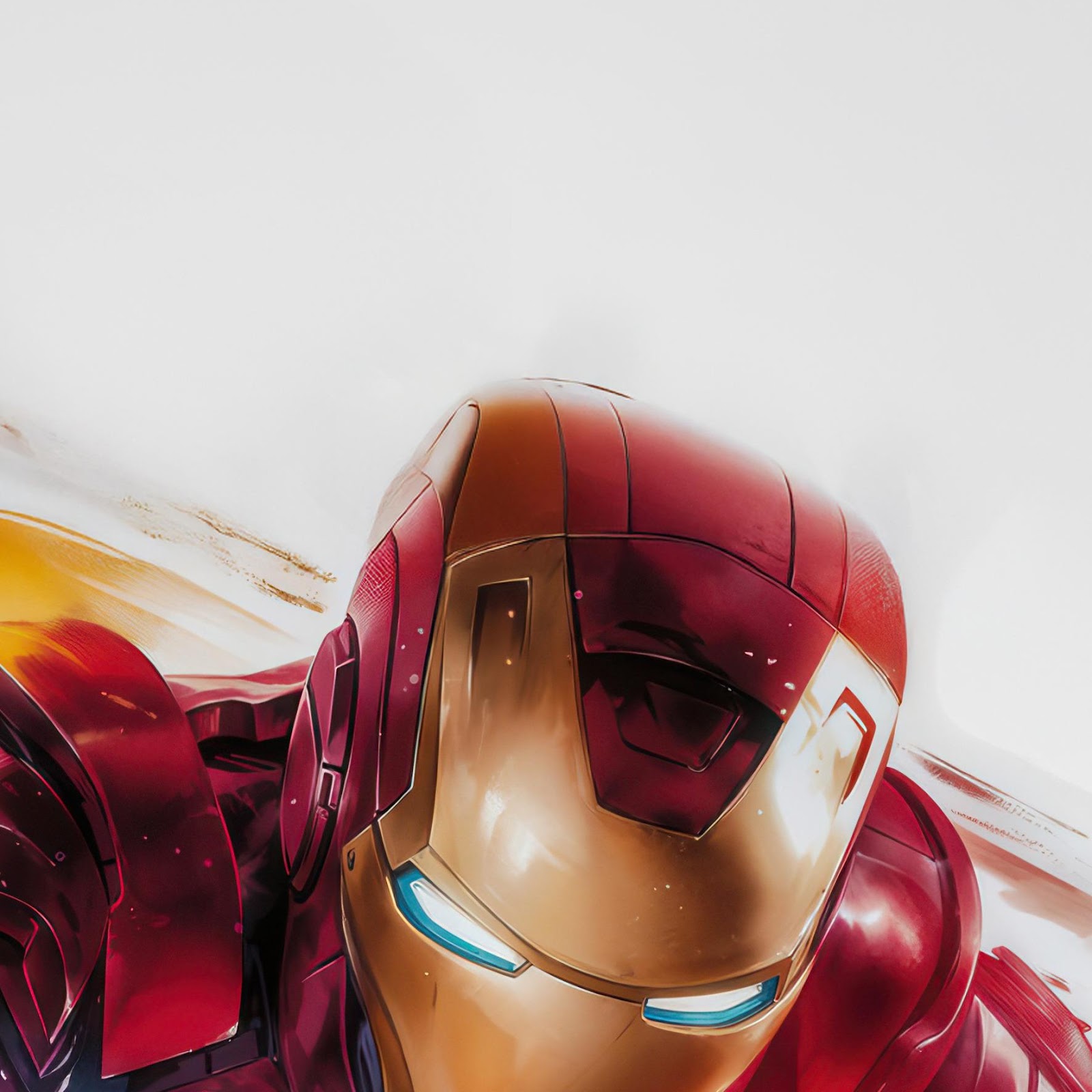 Download Iron Man Flying Forward Art 2K iPhone