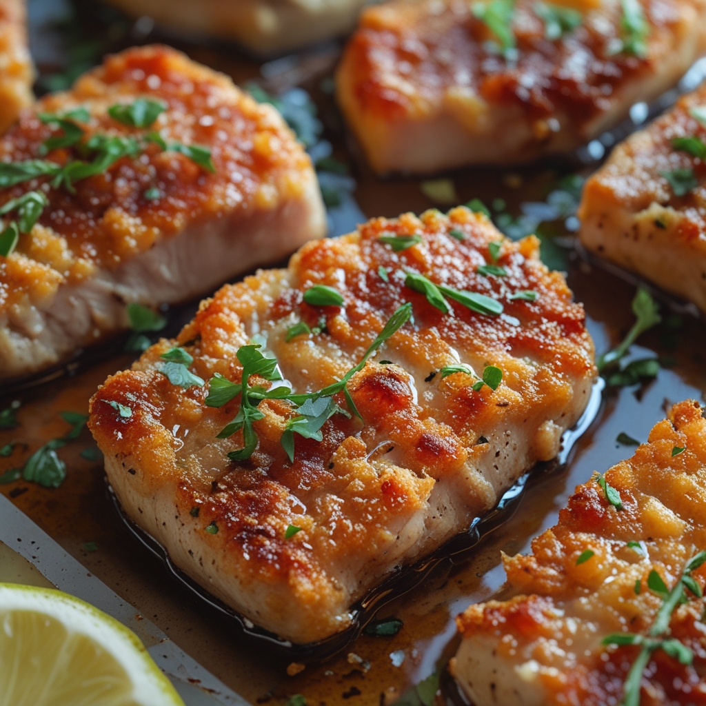 Crispy Parmesan Crusted Pork Chops - Easy Weeknight Dinner Recipe