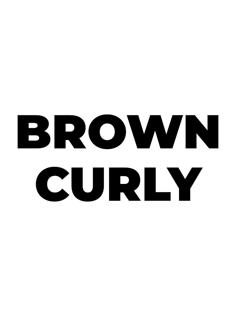 .Brown Curly