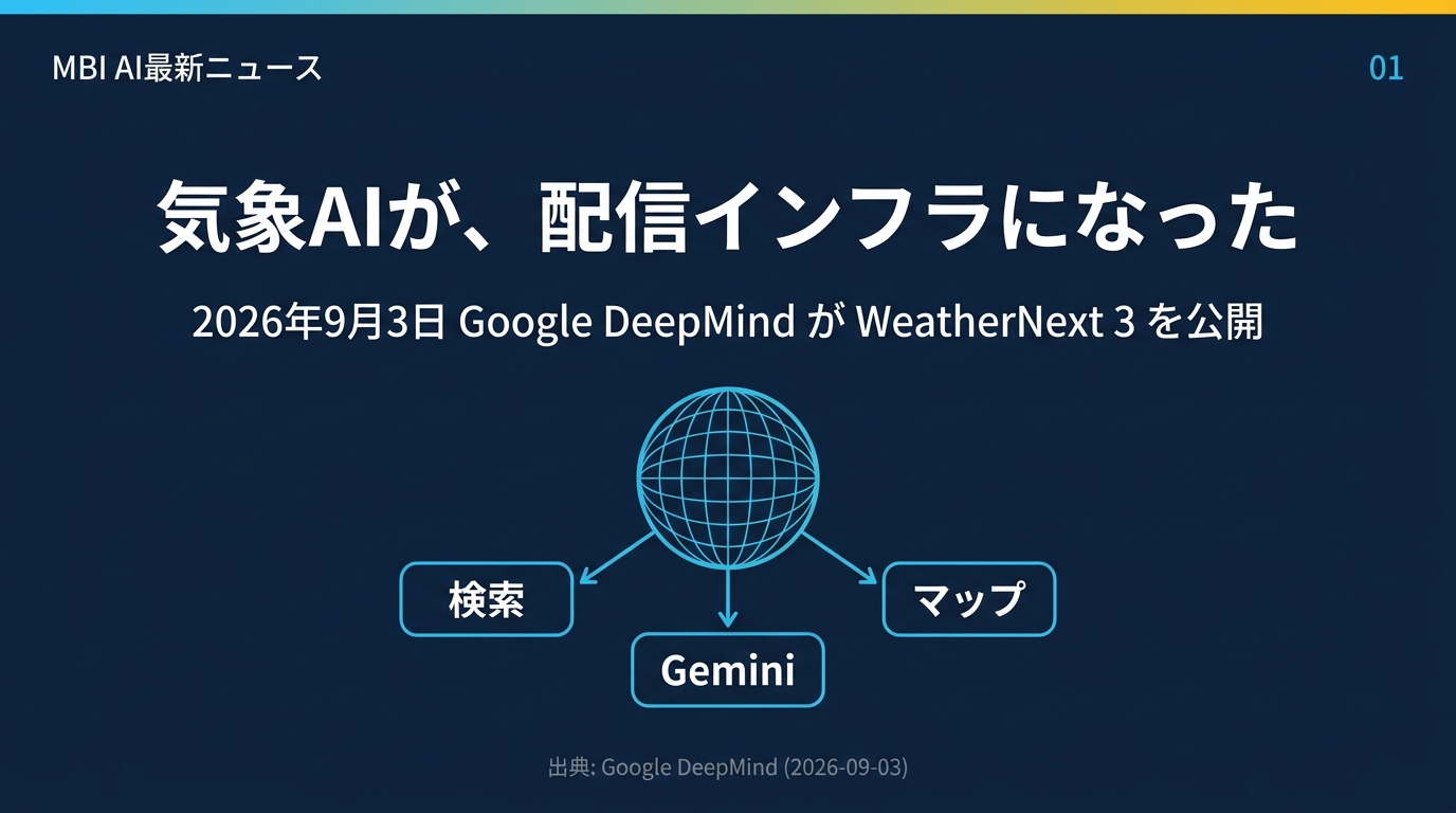 気象AIが配信インフラになった