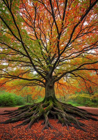 Vibrant Autumn Life Tree