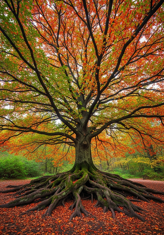 Vibrant Autumn Life Tree