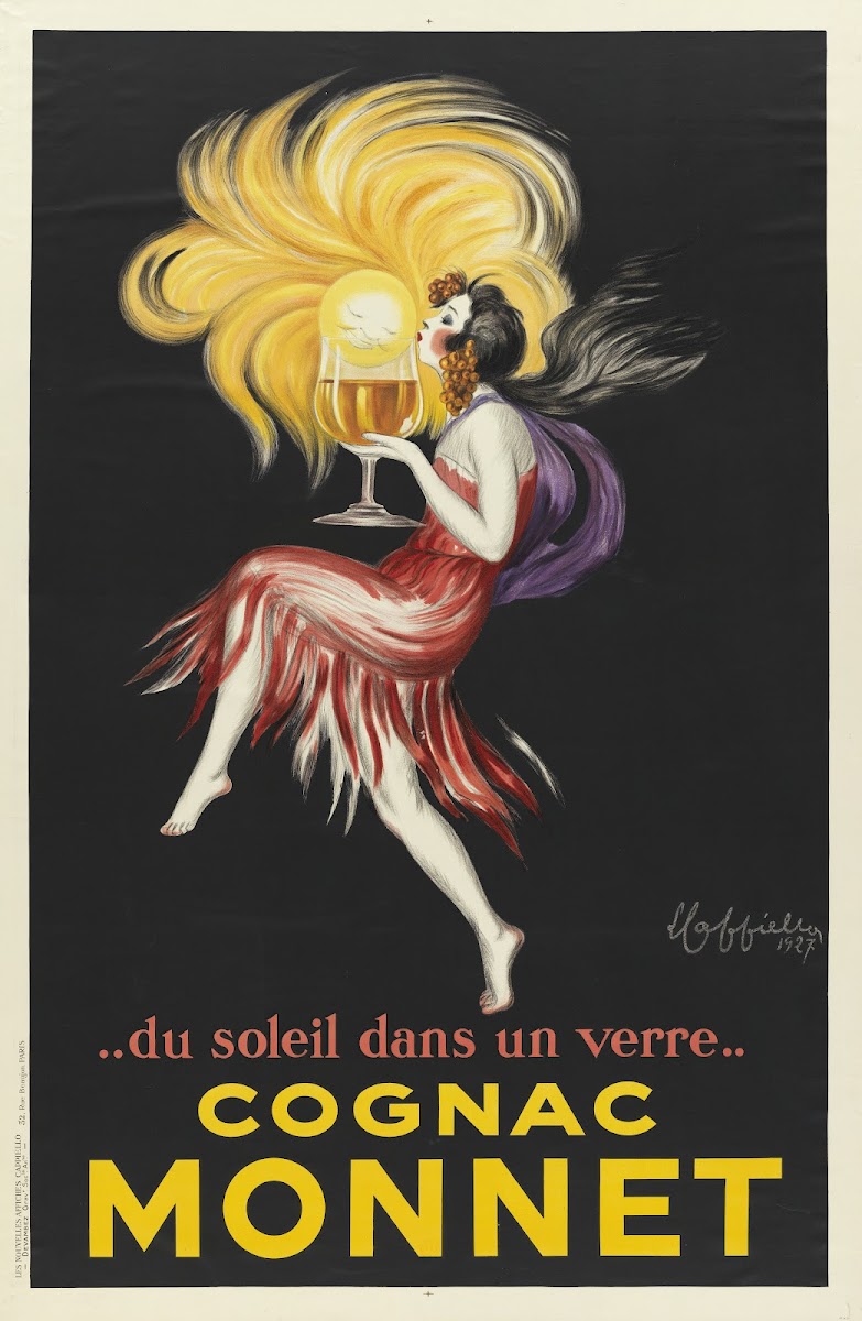 Du soleil dans un verre Cognac Monnet 1927