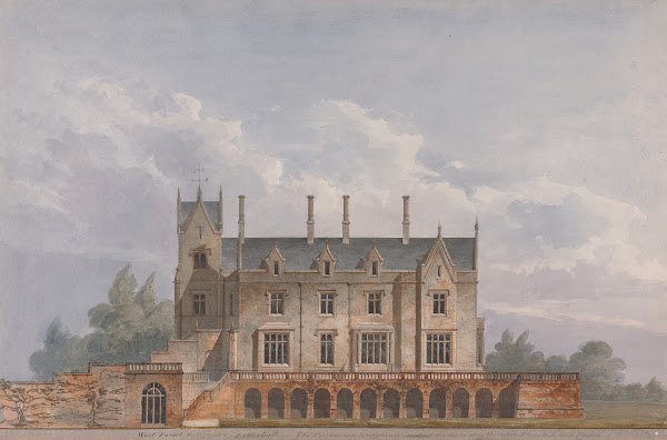 Lilleshall Shropshire West Front 1826