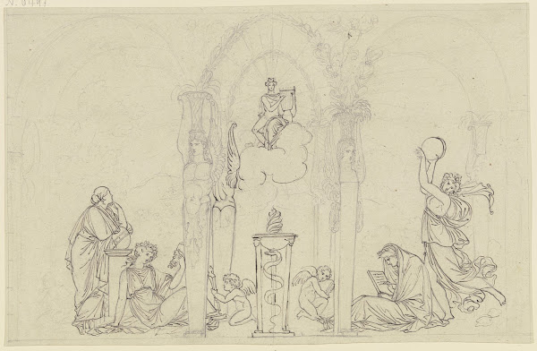 Apollo and the muses ca 1810