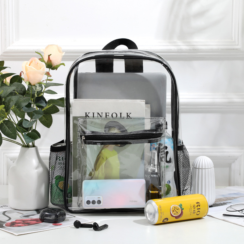 Transparent PVC Backpack, Waterproof