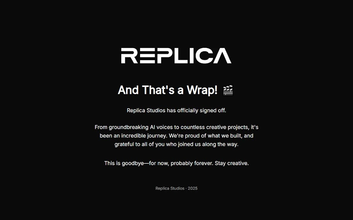 Captura de Replica Studios