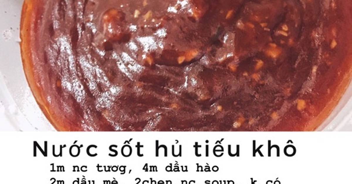 Nước sốt hủ tiếu mì khô / bánh mì