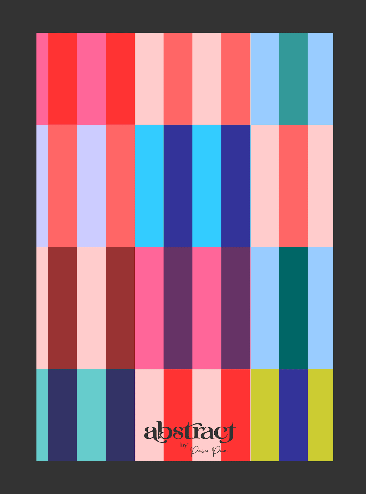 A4 Abstract Registers — 168 Pages Ruled (Pack of 10 Assorted)