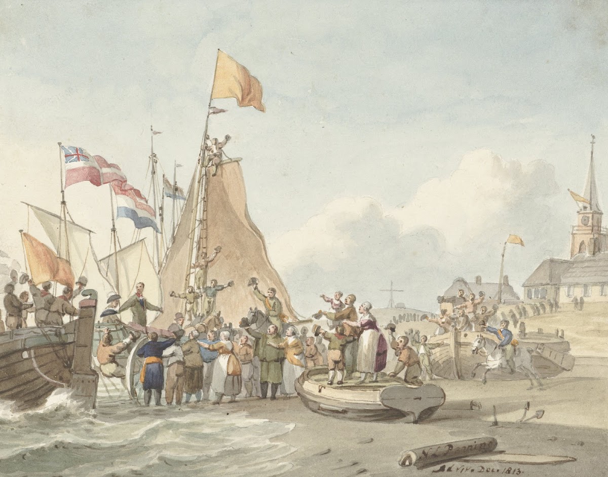 Aankomst van prins Willem Frederik te Scheveningen 30 november 1813 1813