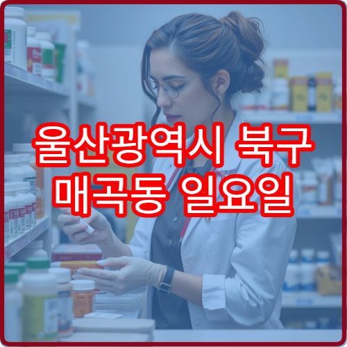 울산광역시 북구 매곡동 일요일 당직약국 영업하는 곳 모음 응급약 구매 가능