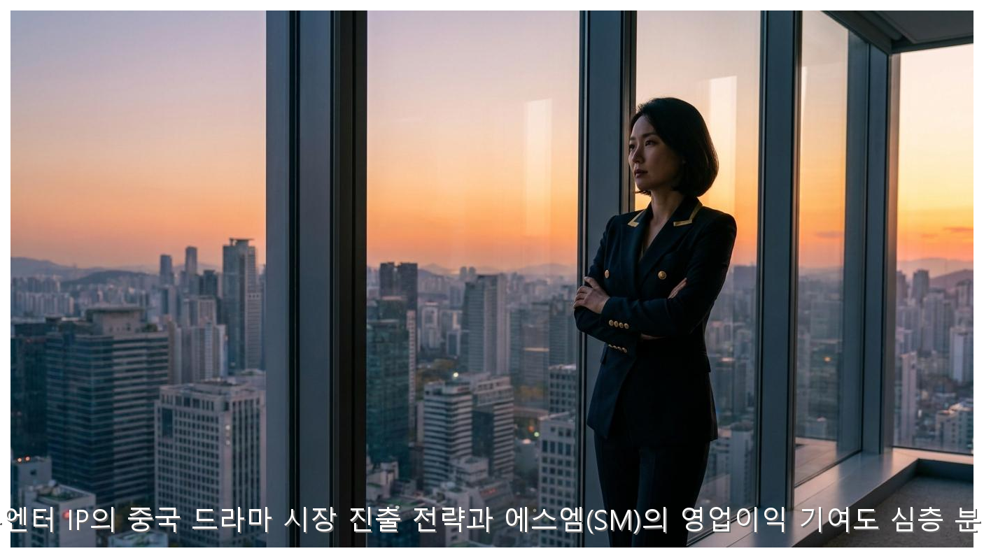 K-엔터 IP의 중국 드라마 시장 진출 전략과 에스엠(SM)의 영업이익 기여도 심층 분석 핵심 안내 및 분석 인포그래픽 (4)