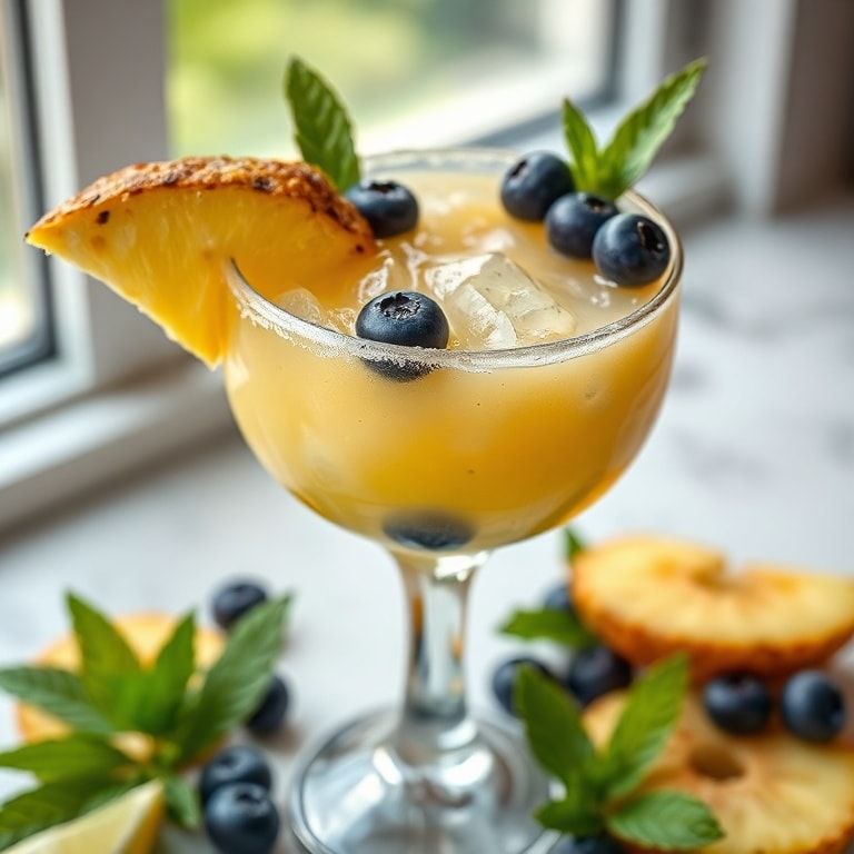 Easy Pineapple Blueberry Margarita Recipe for Refreshing Summer Drinks