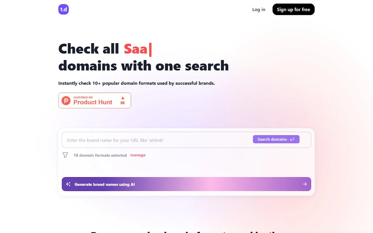 Captura de Techy Domains