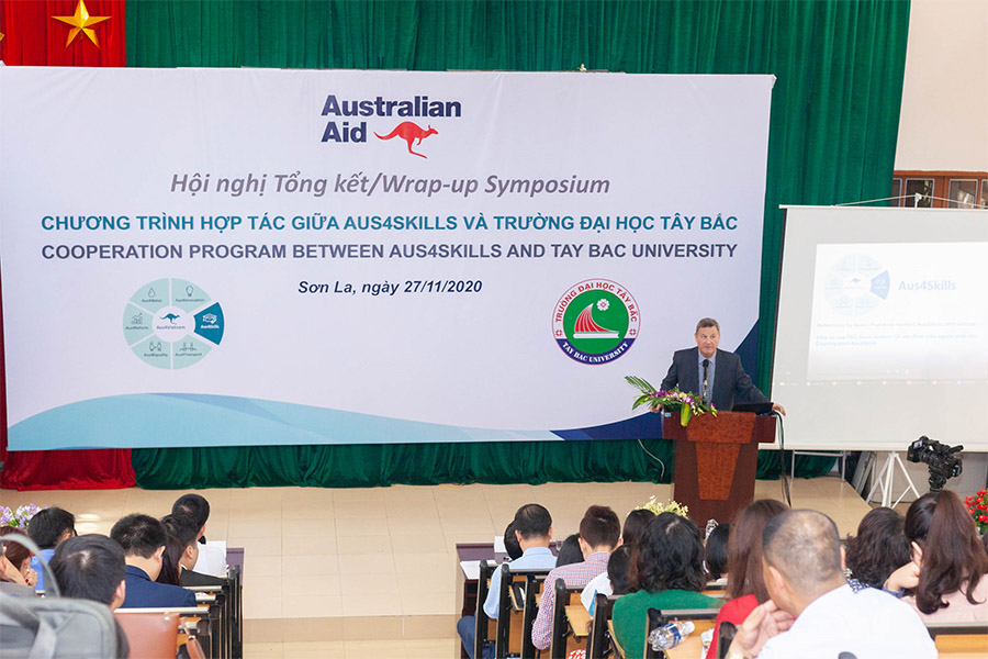 Hội nghị tổng kết hợp tác giữa Chương trình Úc cùng Việt Nam phát triển nguồn Nhân lực (Aus4Skills) và Trường Đại học Tây Bắc