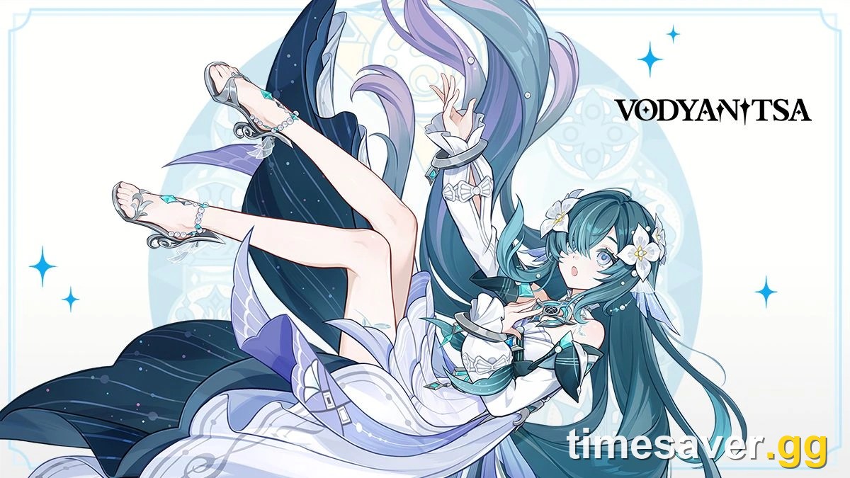 Official Genshin Impact character art of Vodyanitsa, Prima Donna of the Korolevskiy Troupe
