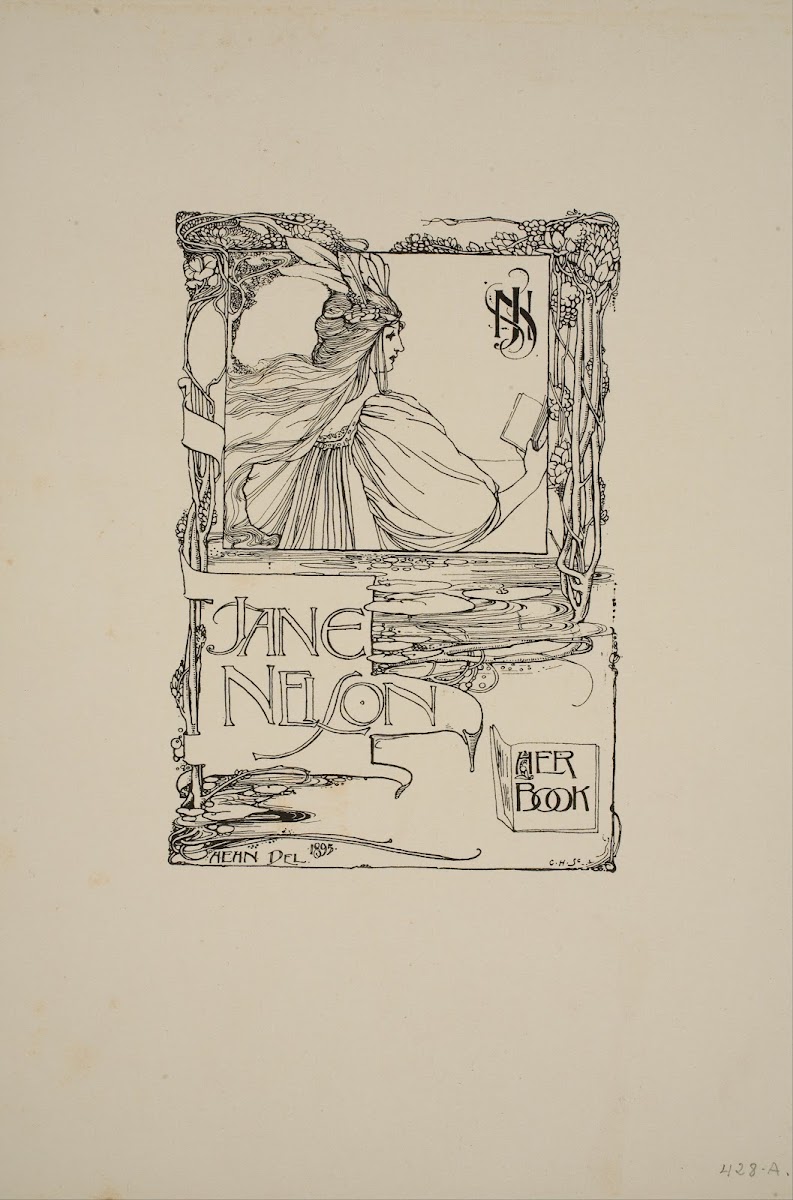 Book Plate Of Jane Nelson 1895