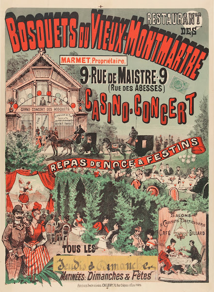 Restaurant Des Bosquets Du Vieux Montmartre 1882 1888