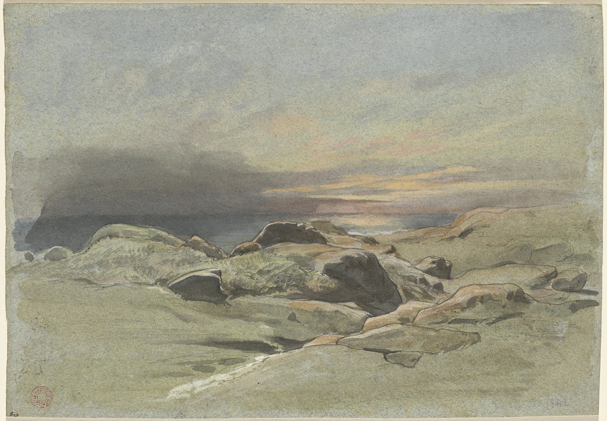 Sunset from a Rocky Coastline 1842